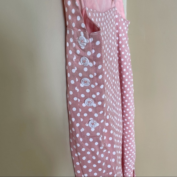 English Factory, PINK POLKA DOT MIDI DRESS, Large - Picture 3 of 15